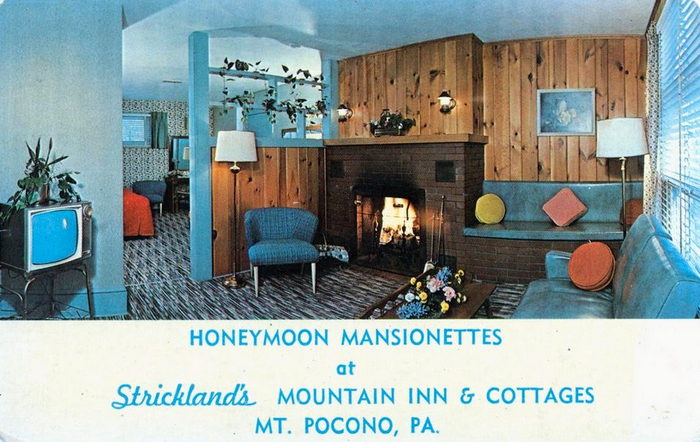 Stricklands Mountain Inn and Cottages - Vintage Postcard And Photo (newer photo)
